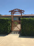 image thumbnail for Simple Redwood Gates in Santa Barbara, CA
